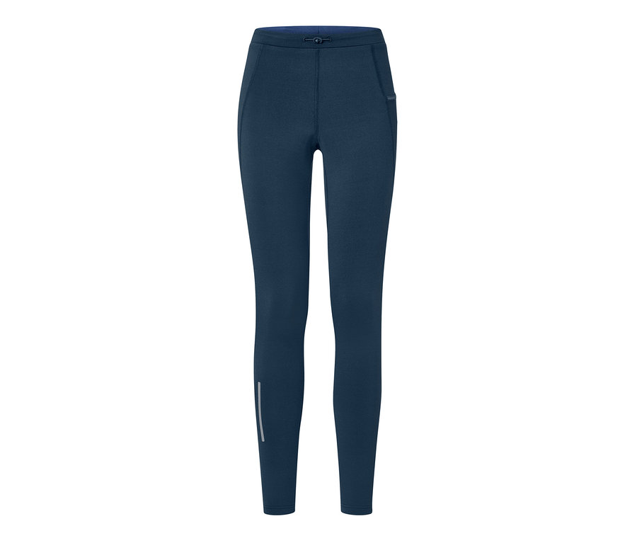 Dunkelblaue Thermo-Lauftight.