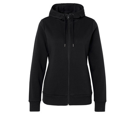Sweatjacke, schwarz