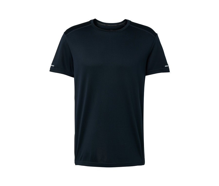 Dunkelblaues Funktionsshirt.