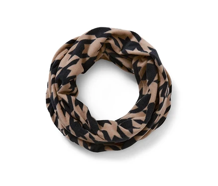 Ein bedruckter Fleece-Loop.
