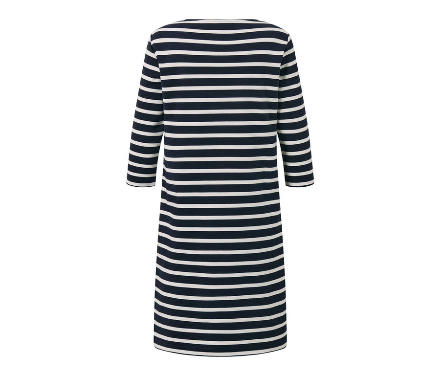 Gestreiftes Sweatkleid.