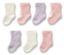 Sieben Paar Baby-Socken, Schwan.