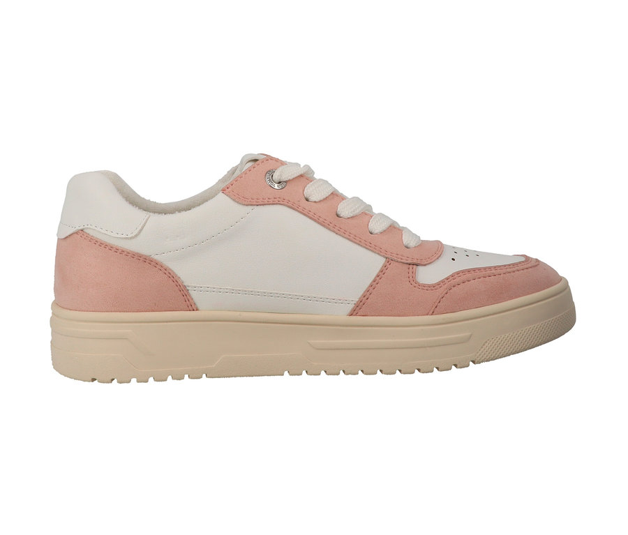 Rosa-weißer Tom Tailor Sneaker aus PU.