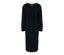 Dunkelblaues, geripptes Strickkleid.