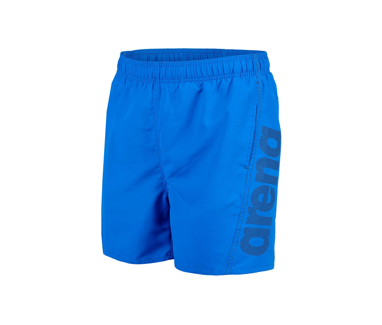 Blaue arena Badeshorts Fundamentals Logo.