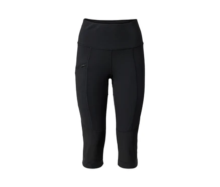 Schwarze 3/4-Trekking-Tight.