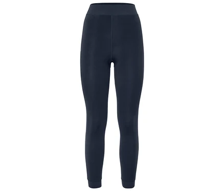 Marineblaue Leggings mit hohem Bund.