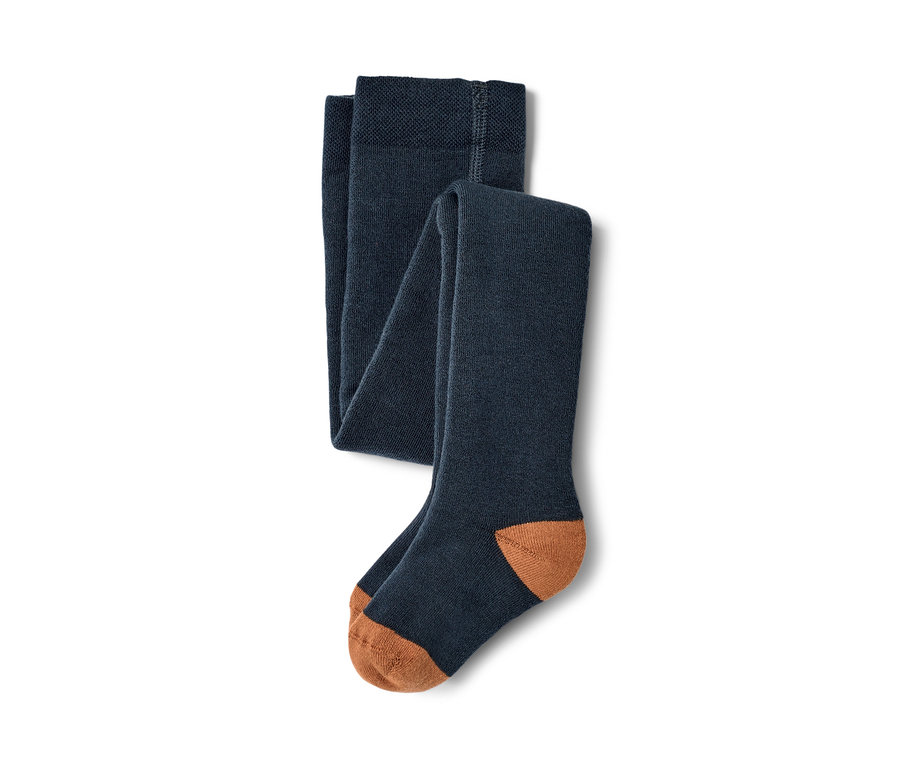 Zwei blaue Thermo-Strumpfhosen.