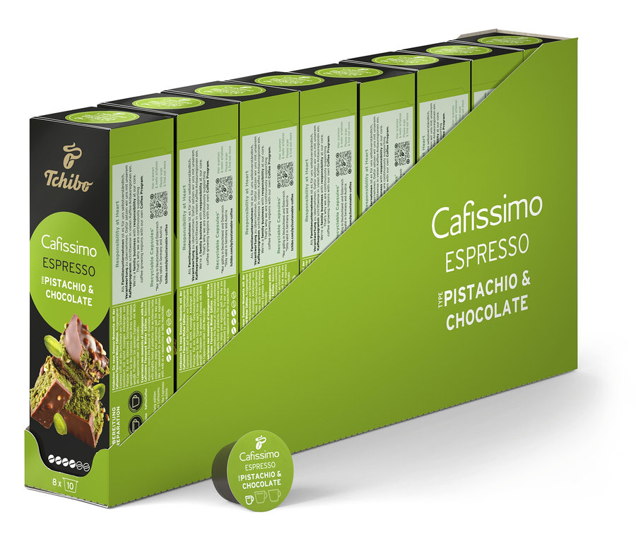 Cafsiismo Flavoured Espresso - Pistachio & Chocolate - 80 Kapseln