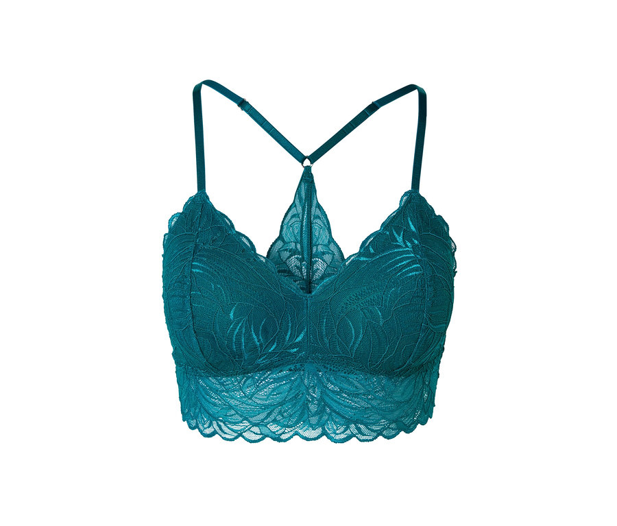 Nahaufnahme eines Spitzen-Bustiers.