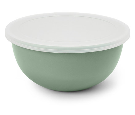 Emaille-Servier-und-Zubereitungsschüssel mit Deckel