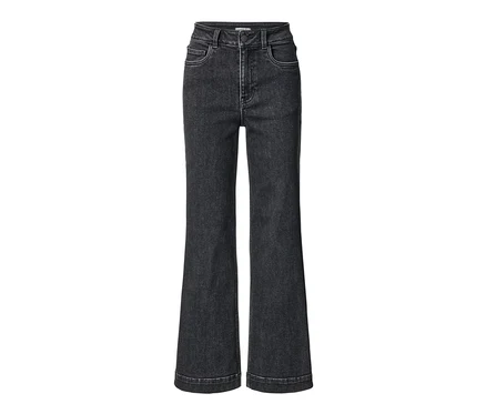 Schwarze Wide Jeans im Fit »Viki«.