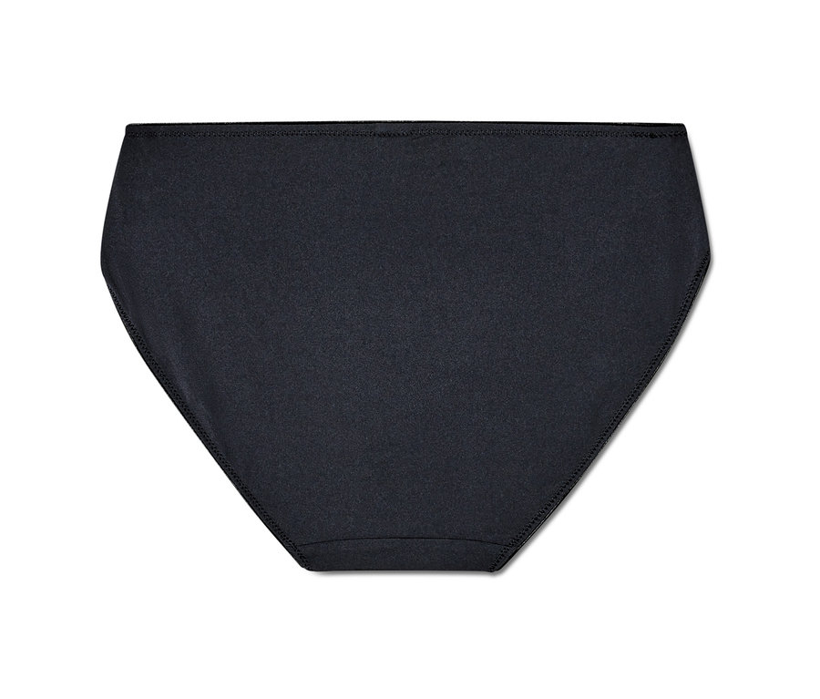 Detailansicht eines schwarzen Slips.