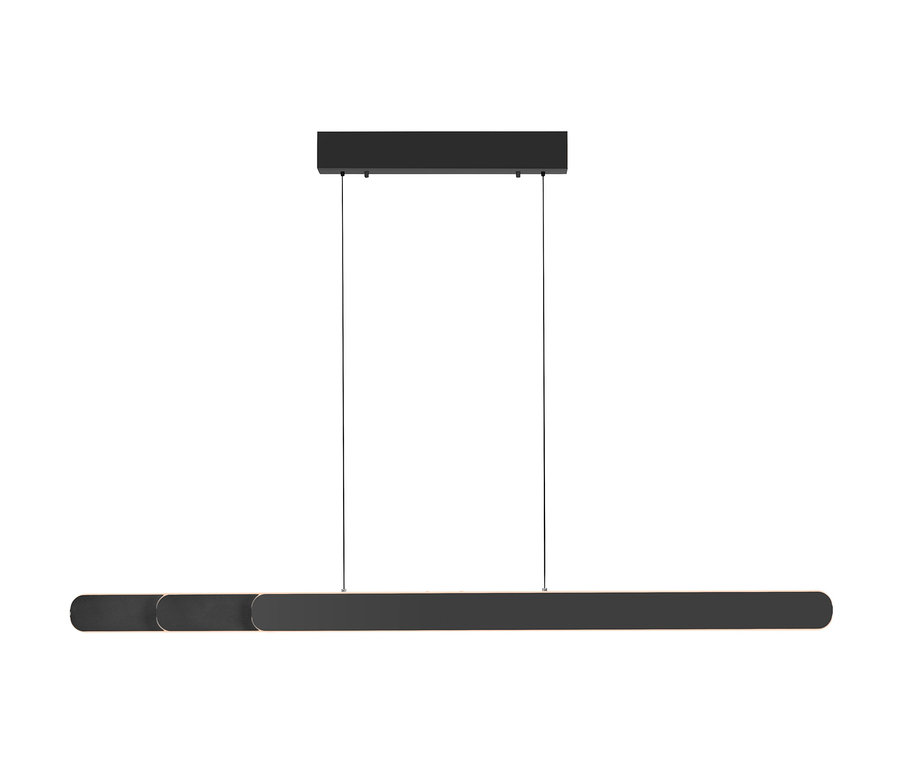 Schwarze Paul Neuhaus LED-Pendelleuchte »Adriana Round«.