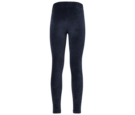 Dunkelblaue Cord Leggings.