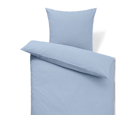 Perkal-Bettwäsche, hellblau, Normalgrösse