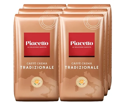 Sechs Packungen Tradizionale Caffè Crema - 6x 1 kg Ganze Bohne.