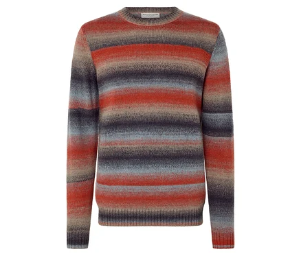 Gestreifter Pullover mit RWS-zertifizierter Wolle.