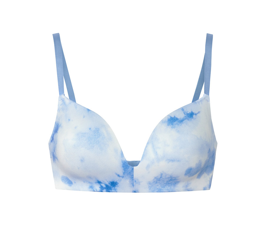 Softschalen-BH mit Batik-Print.
