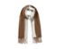 Schal mit Fransen, cognac-cremefarben - cognac-creme