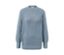 Rauchblauer Strickpullover.