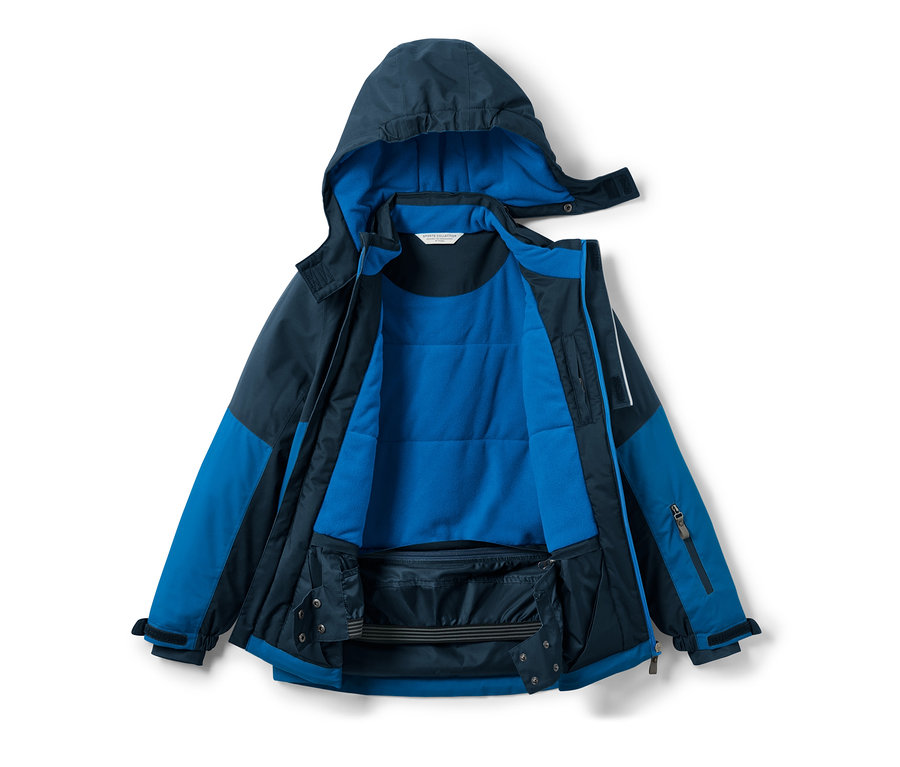 Offene Kinder-Skijacke in Blau.