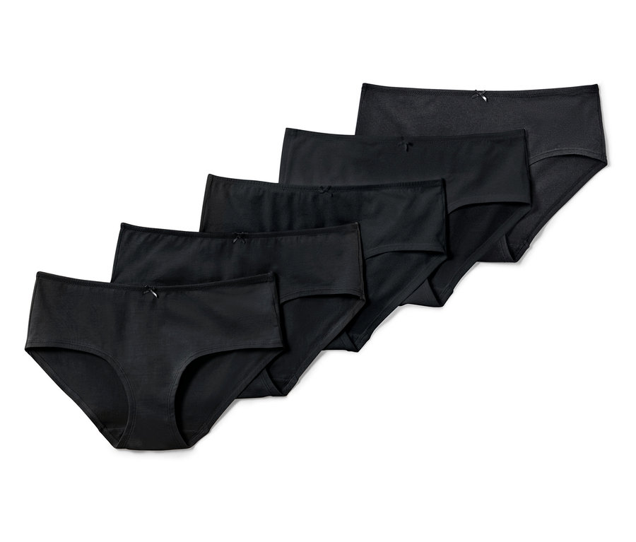 Fünf schwarze Pantys.