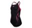 Schwarzer arena Performance Kinder-Badeanzug Poseidonia Swim Pro Back mit pinkfarbenen Details.