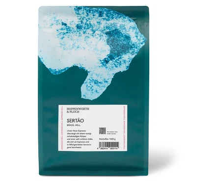 Verpackung Hoppenworth & Ploch - Sertao Espresso - 1 kg ganze Bohne.
