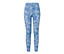 Blau-hellblauer Batik-Print