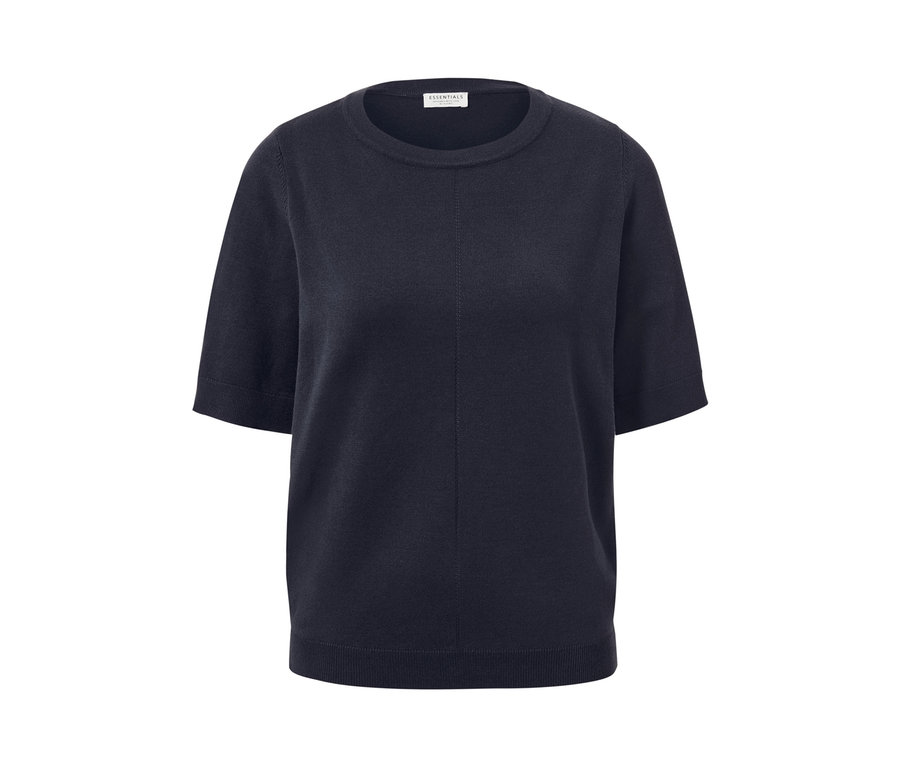 Navy Feinstrickpullover.