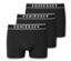 3 SCHIESSER Shorts mit Bio-Baumwolle, schwarz - schwarz