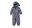Blauer Kleinkind-Softshell-Einteiler mit Blumenmuster.