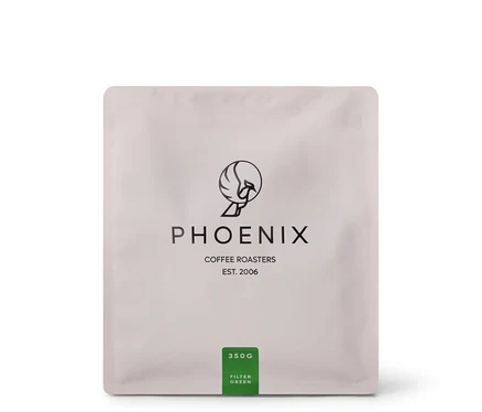 Packung Phoenix - Green Filterkaffee - 350 g Ganze Bohne.
