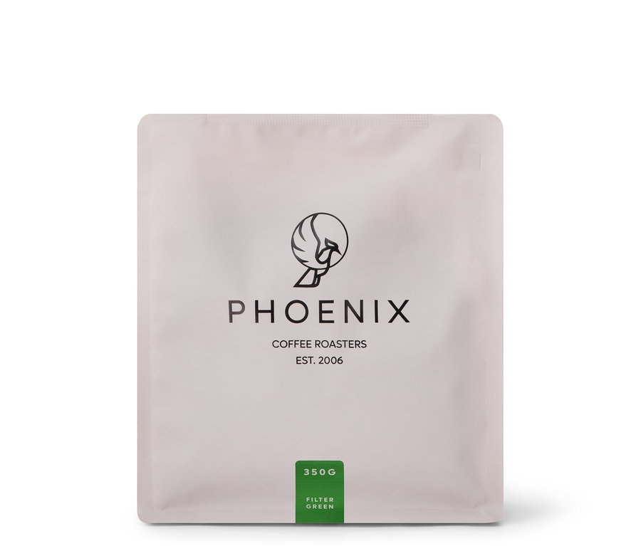 Packung Phoenix - Green Filterkaffee - 350 g Ganze Bohne.
