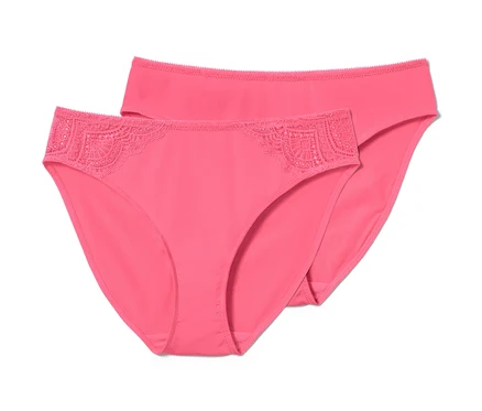Zwei pinke Slips, 2 Stück.