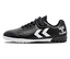 Schwarzer hummel® Top Star Turf JR Fußballschuh mit weißem Logo und Klettverschluss.