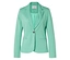 Mintgrüner Blazer mit Reverskragen, Knopfverschluss und Pattentaschen.