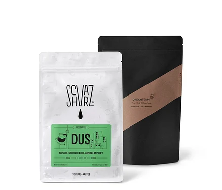 Zwei Packungen Filterkaffee Probierset "Duo gemahlen" - 2 x 250 g Gemahlen.