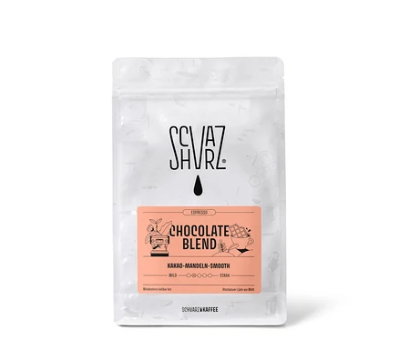Verpackung von Schvarz - Chocolate Blend Espresso - 350 g Ganze Bohne.
