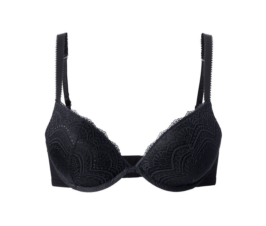 Schwarzer Push-up-BH.