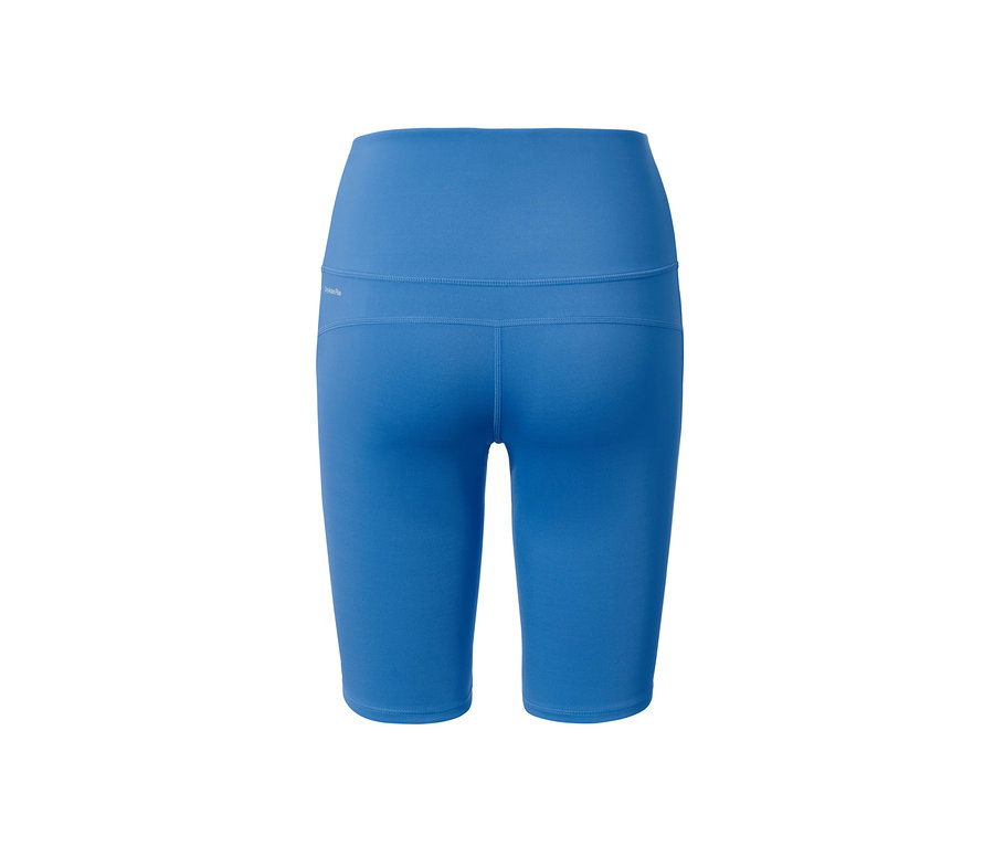 Detailansicht einer blauen Sportradler.