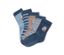 Fünf Paar blaue Kleinkind-Socken.