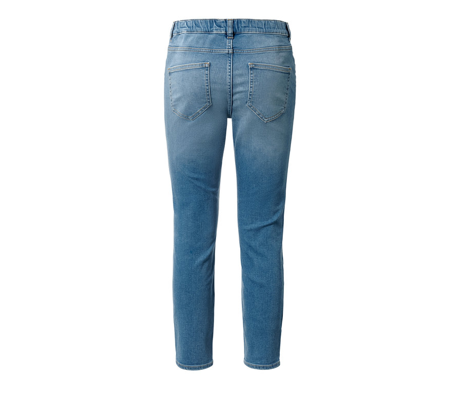 Rückansicht einer blauen 7/8-Treggings – Fit »Nelly«.