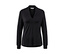 Blusenshirt mit V-Ausschnitt, schwarz