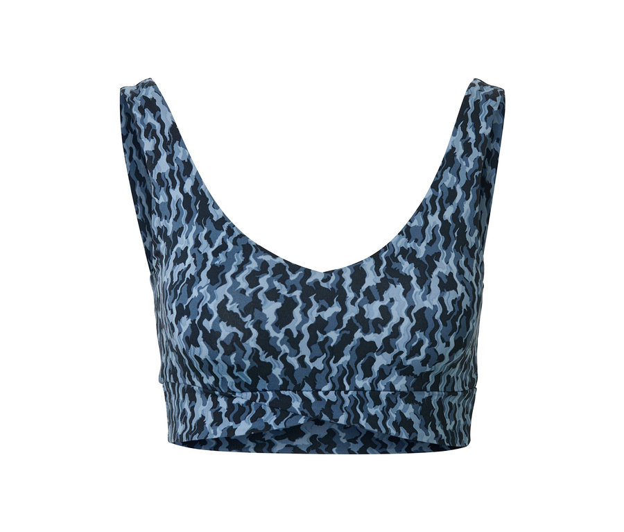 Sport-Bustier mit Alloverprint.