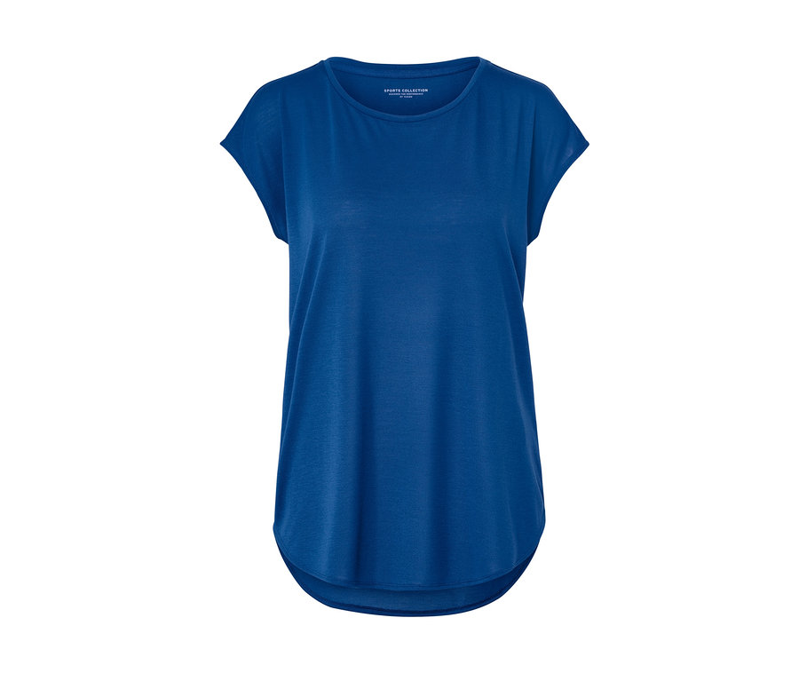 Blaues Sportshirt.