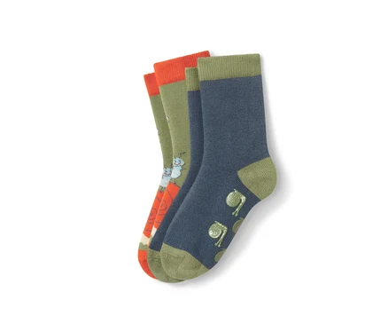 Zwei Paar Kinder-Antirutsch-Socken.