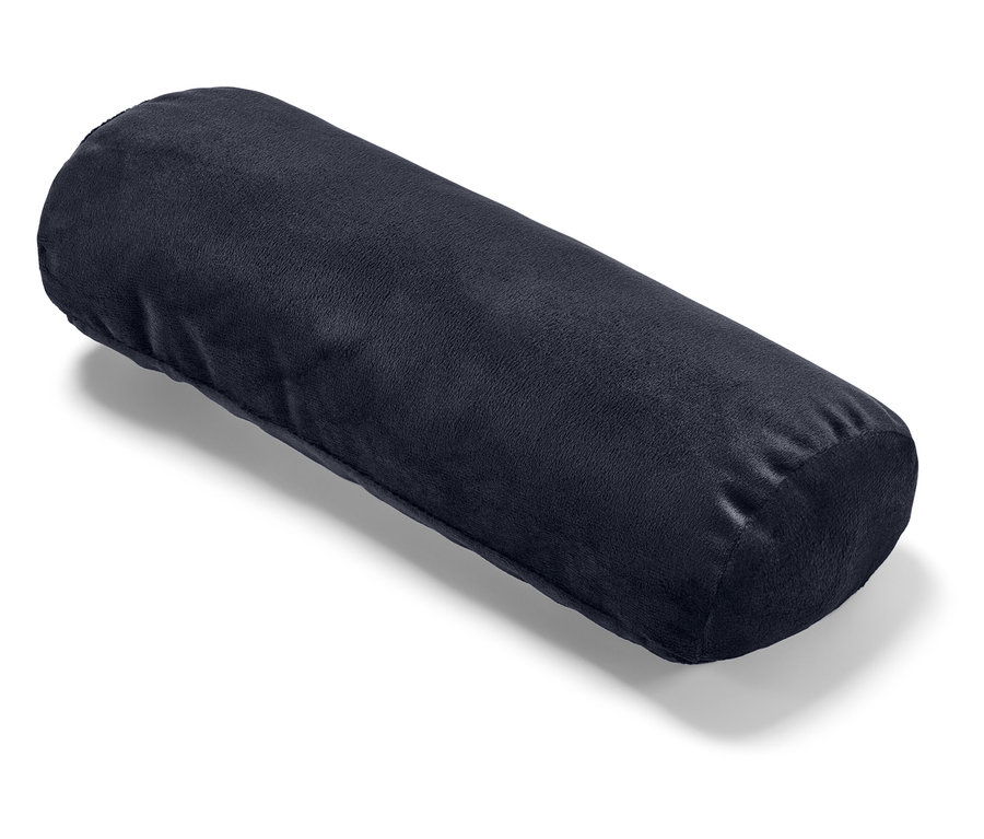 Dunkelblauer Zylinder auf weißem Hintergrund.