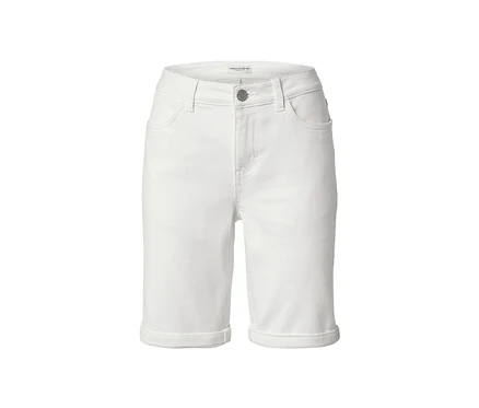 Cremeweiße Denimshorts ‒ Fit »Lea«.